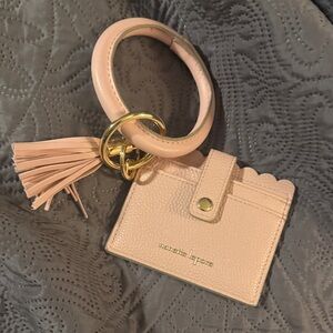Nanette Lepore Blush Card Holder with Key Ring